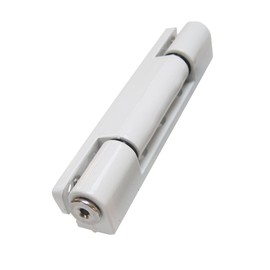 White Avocet UPVC Door Butt Hinge Angled 115mm 13° Degrees