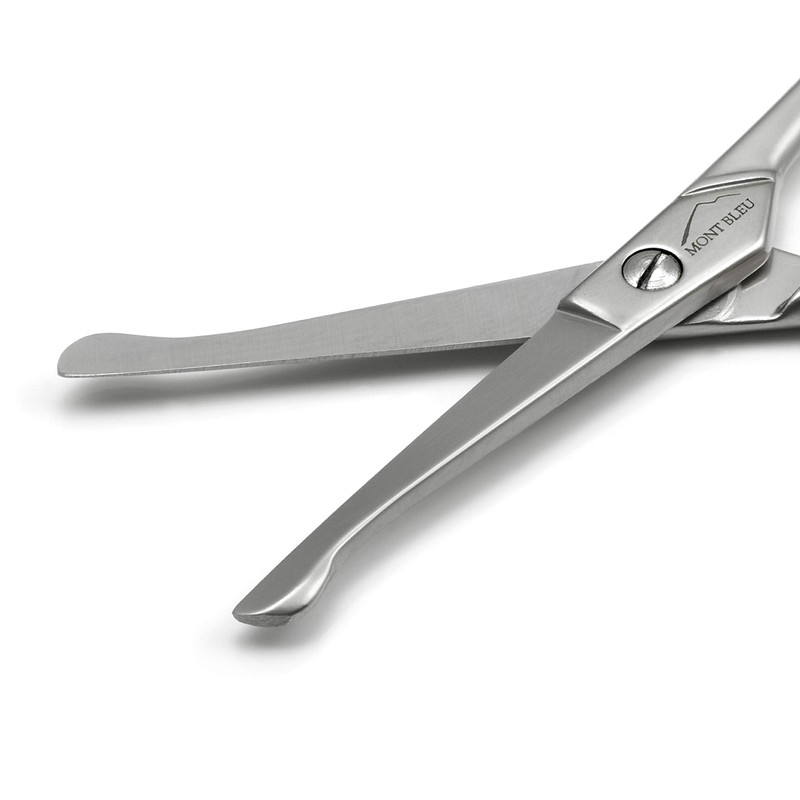 Mont Bleu Ear & Nose Hair Scissors, Straight Blades, Carbon