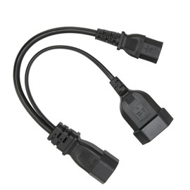Greensen IEC320 C14 Bis C13 Y Splitter Power Plug Cabel 10A Ideal Zum Anschließen von Laptop -Netzteilen PVC -Abdeckung für Home Office