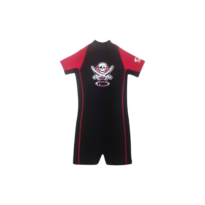 TWF Children's Pirate Wetsuit, Red, 7-8 Year Manufacturer size K3