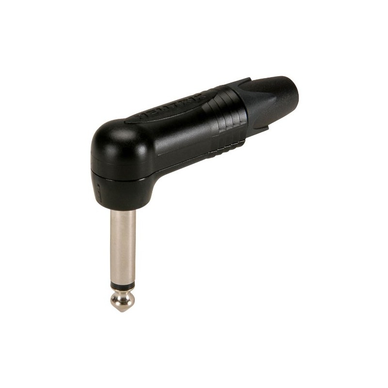 Neutrik 6.3mm angled Jack Mono Plug -Black