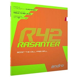 ANDRO Belag Rasanter R 42 Farbe 1,7 mm, rot, Größe 1,7 mm, rot