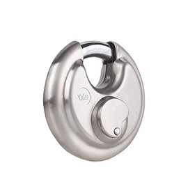 Yale - YE130/70/165/1 Hochsicherheit 70 mm Edelstahl -Diskus -Vorhängeschloss - geschlossener Häutchen mit geschlossenem Stahl - 3 Tasten