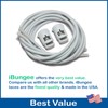 IBUNGEE LACES (Elastic No Tie Shoelaces (Light Gray, 30-Inch)