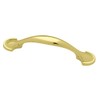Brainerd P39955V-PB-C7 3-Inch Half Round Foot Cabinet Hardware Handle Pull