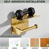DIYZON Toilet Paper Holder with Shelf, Heavy-Duty Stainless Steel Bathroom