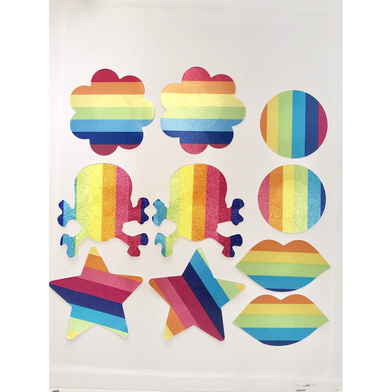 Rainbow pasties 5 pack