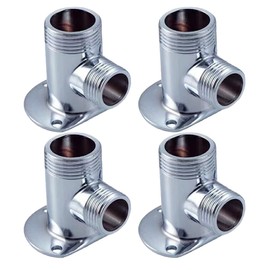 DOITOOL 4pcs Installation kit for Exposed Bath Faucet, Zinc Alloy Faucet Mounting Kit, Outdoor Shower System Metal Thermostatic Bar Mixer Valve Convert in- Wall to Surface Mount