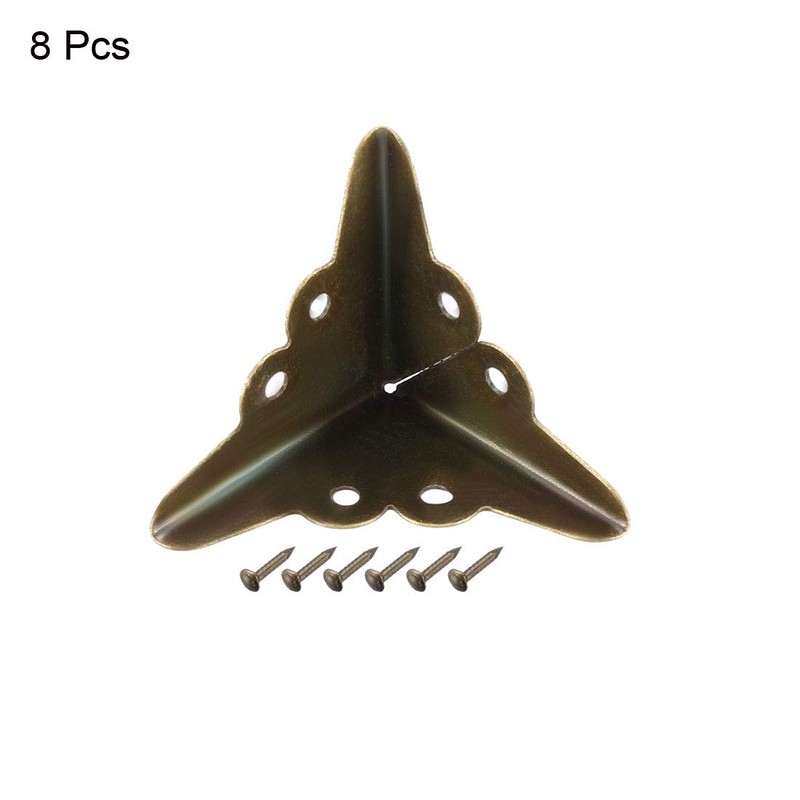 sourcing map Metal Box Corner Protectors Edge Guard Protector 18x18x18mm