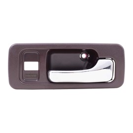 Brock Replacement Passengers Front Inside Red & Chrome Power Door Handle w/Lock Hole Compatible with Accord Sedan 72125-SM4-003ZD