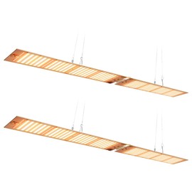 2 Pack 1000w 2025 New LED Grow Light Panel 624Leds Lamp for Indoor Plants, Sun Like with White UV IR LEDs Grow Tent Greenhouse Veg and Bloom Seedlings Hydroponics Full Spectrum US Plug with Hook