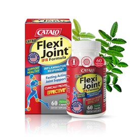 CATALO Extra FlexiJoint IFR Formula – with Meriva Turmeric Phytosome, ApresFlex & Casperome Boswellia – 60 Capsules