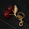 GWAWG Cherry Bag Charm, Cute Cherry Keyring, Versatile Red Cherry