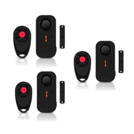 NineLeaf Patio Sliding Door Pool Alarm, Wireless Door Alarm When Opened with Remote, Window Alarms, 108dB Burglar Alert for House Garage Apartment Security Business Entry Swimming Pool Patio 3Pack