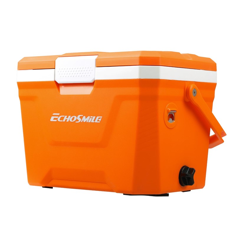 EchoSmile Portable Cooler 20L/21qt, Outdoor Insulated Ice Chest Box