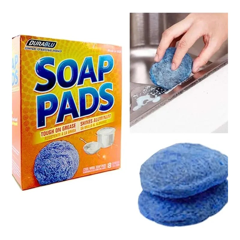 Durablu Steel Wool Soap Pads - 8ct