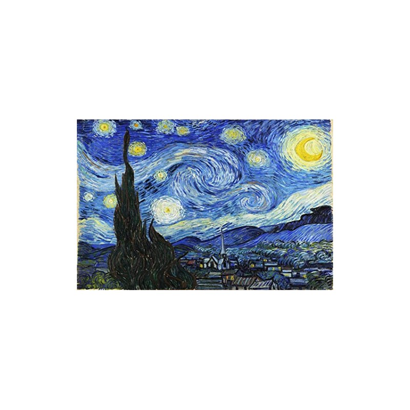 24x36 gallery poster, The Starry Night, June 1889 by Vincent