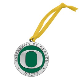 Oregon Ornament Non-Dated | Hand-Sculpted Christmas Tree Ornament | Intricately Crafted Metal Pewter Alma Mater Inlay