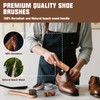 Koudecy Shoe Shine Kit for Men & Women, 16Pcs Black
