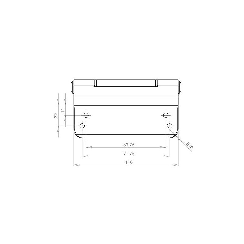 Composite Doors Hinge White Trojan 3D Adjustable Butt Rebate Door