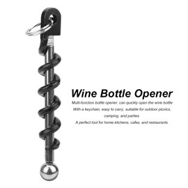 2Pcs Key Ring Corkscrew,Corkscrew Spiral Worm for Vertical,Corkscrew Wine Opener Stainless Steel Corkscrew Manual Corkscrews Mini Keychain Corkscrew for Bartenders Barmans Waiter