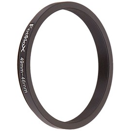 Fotodiox 04sr4946 Metal Step Down Ring, Anodized Black Metal 49mm-46mm, 49-46 mm