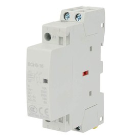 2P 16A 220V/230V 2NO 50/60HZ DIN Rail Household AC Contactor, Normal Way Open Universal Circuit Control DIN Rail Bracket