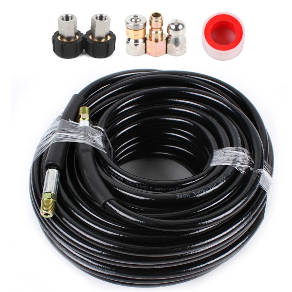 Unbranded Sewer Line & Drain Jetter Kit 1/4" x 100'