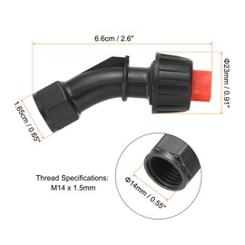 uxcell Spray Nozzle, 1 Set - 110° Flat Fan Shaped Nozzle, with 6pcs 0.15-0.6mm Pore Spray Nozzle Tips, for the Replacement of Knapsack Nozzle for Weeding