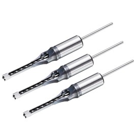 uxcell 3pcs Square Hole Drill Bit 1/4"(6mm) High Carbon Steel Hollow Mortiser Auger for Woodworking Carpentry Mortise Tenon Machine