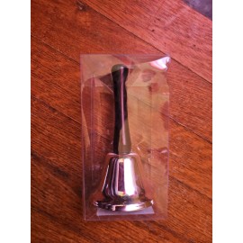 Ashley Prod. Hand Bell - - Steel, Metal - Silver Color 10050 New