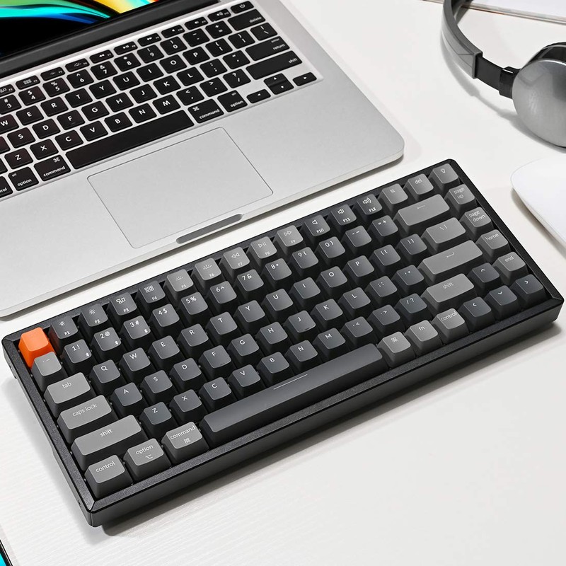 Keychron K2 Wireless Mechanical Keyboard, 75% Layout 84 Key Bluetooth/USB-C