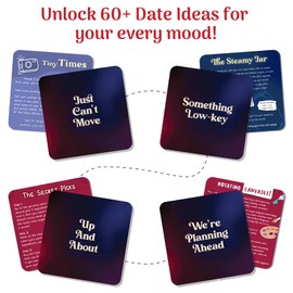 Date Ideas for Couples - 68 Date Night Cards Game for Girlfriend, Boyfriend, Wife, Husband, Her/Him - Romantic Couple Gift Ideas for Date Nights, Valentine's Day, Weddings, Anniversary