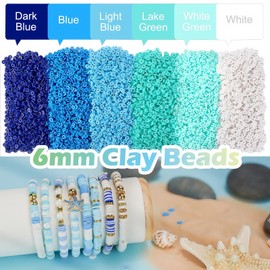 Wonninek 3000 Pcs Clay Beads for Bracelets Polymer Beads Bracelet Making Kit with Golden Pearl Beads for Jewelry Making Charms Bracelet Kit and Crafts DIY Gifts