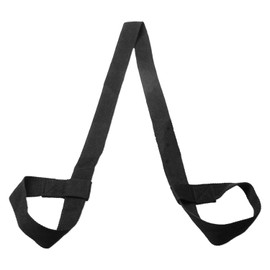 CYNOSURETECH 1 Piece Black Yoga Mat Strap, Adjustable Loop Yoga Mat Strap, Sport Stretch Yoga Mat Shoulder Strap, Multifunctional Yoga Mat Strap (Yoga Mat Not Included)