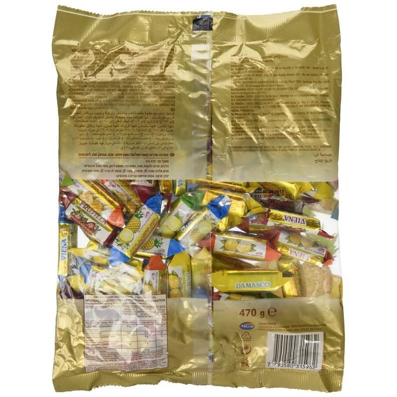 Arcor Vienna Fruit Filled Kosher Candy, 2 pack - 470