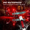 WUSHIXAN 2Pcs Boat Trailer Guide on Post Pipe Light Set,