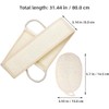2 Piezas Esponja Vegetal de Luffa, Beige Natural