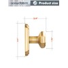 SORWDUERM 2 Pack Dummy Gold Door Knobs Interior Satin Brass