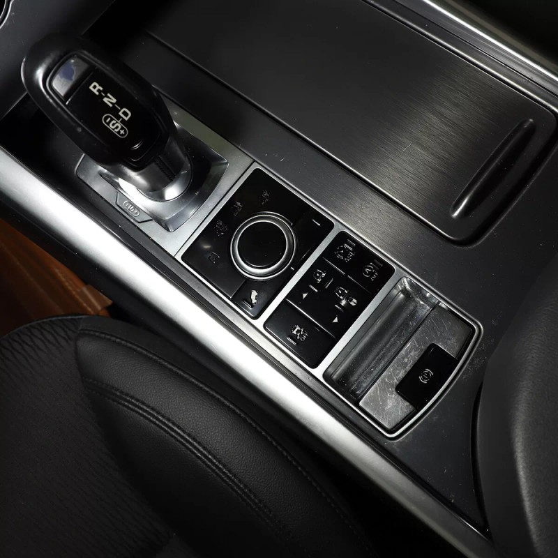 CSKT2022 Gloss Black Console Button Alloy Trim Cover Set For