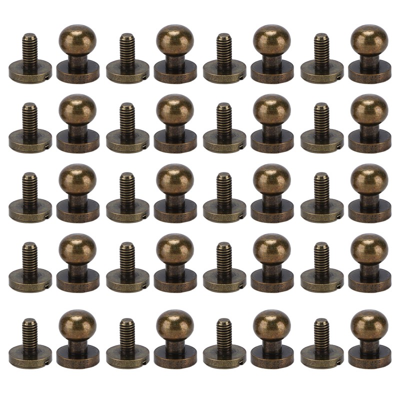 20set Brass Rivets Bronze Wear Resistance Luggage Hardware Accessories for