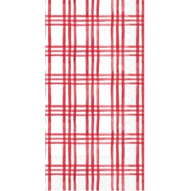 Boston International IHR Guest Towel Buffet Paper Napkins, 8.5 x 4.5-Inches, Holly Jolly