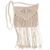 GURU SHOP Macrame Shoulder Bag, Round Shoulder Bag, Model 1,