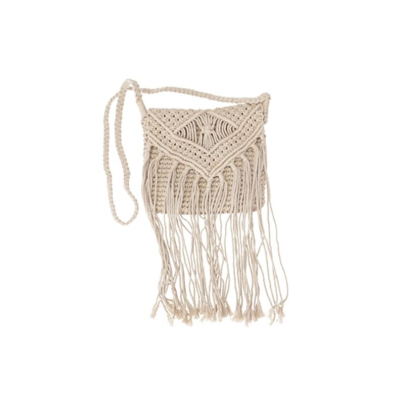 GURU SHOP Macrame Shoulder Bag, Round Shoulder Bag, Model 1,