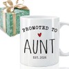 Pregnancy Announcement for Aunt - Promoted to Aunt 2026 Mug