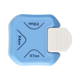 Corner Punch 3 in 1（R4mm+R7mm+R10mm）Corner Rounder Punch Corner Cutter Paper Punch （Blue+White）
