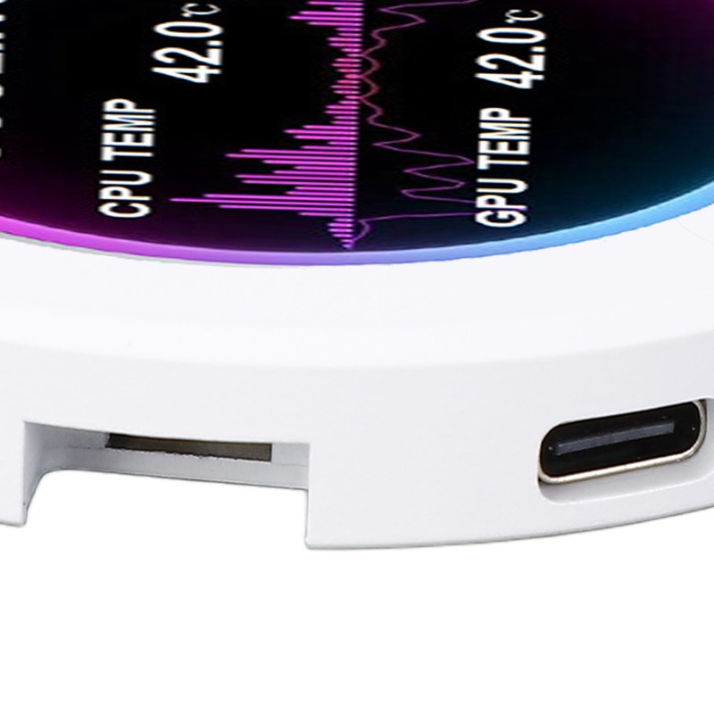 2.1in Round IPS LCD Display 360 Degree Rotation 480x480 Watercooler