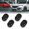 X AUTOHAUX 4pcs 2 Holes 12mm Dia Car Exhaust Hanger
