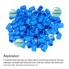 sourcing map 100pcs 15mm Rubber End Caps Cover PVC Vinyl