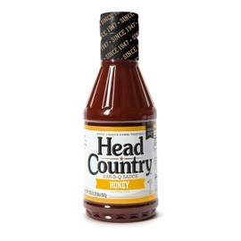 Head Country Bar-B-Q Sauce, Honey | Gluten Free, Soy Free BBQ Sauce With No Allergens Or Preservatives | Sweet & Smoky Championship Barbecue Sauce Great on Beef, Pork & Chicken | 20 Ounce, Pack of 6